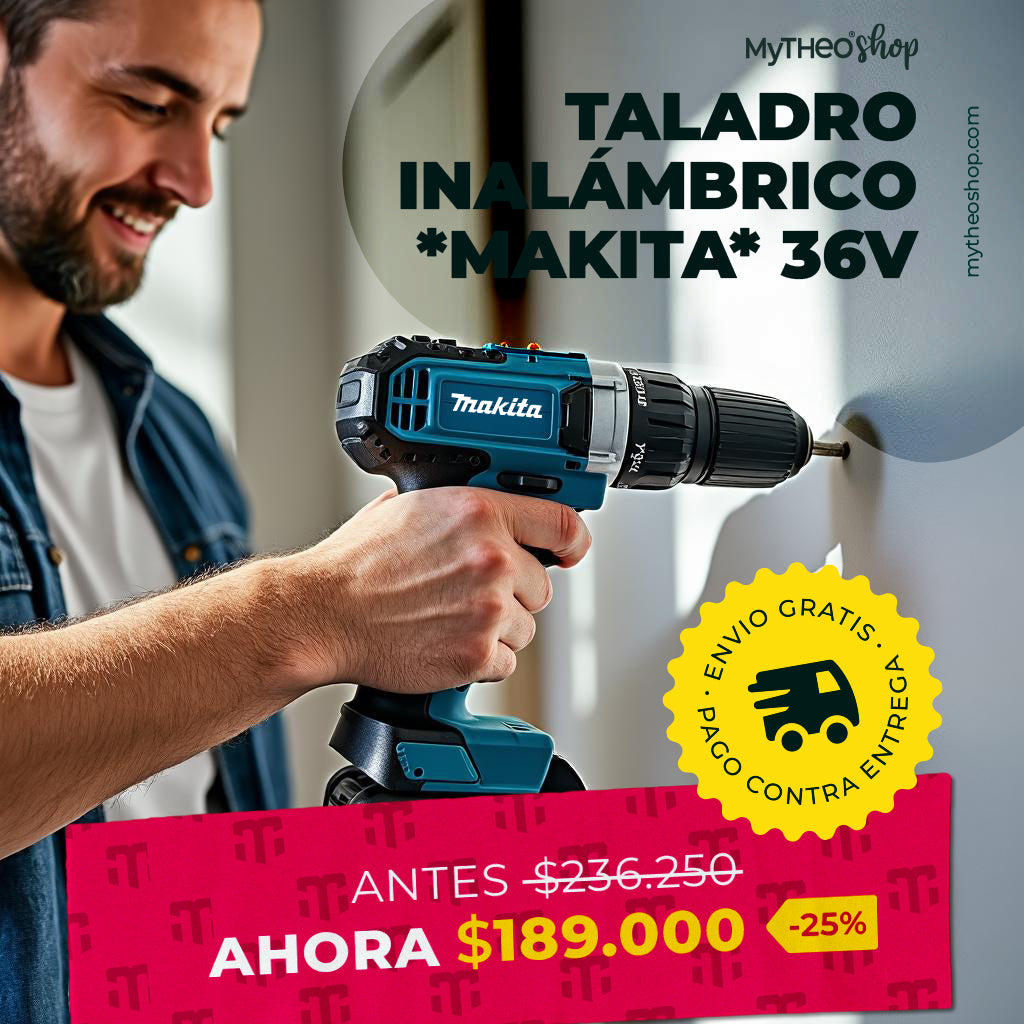 🔧 TALADRO INALÁMBRICO *MAKITA* 36V – POTENCIA, PRECISIÓN Y LIBERTAD TOTAL 🔋