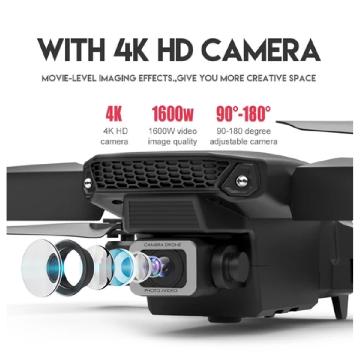 Dron E88 PRO MAX plegable