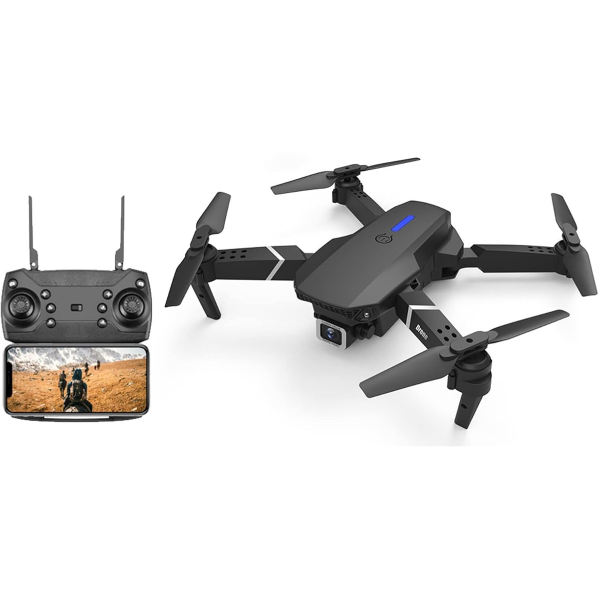 Dron E88 PRO MAX plegable
